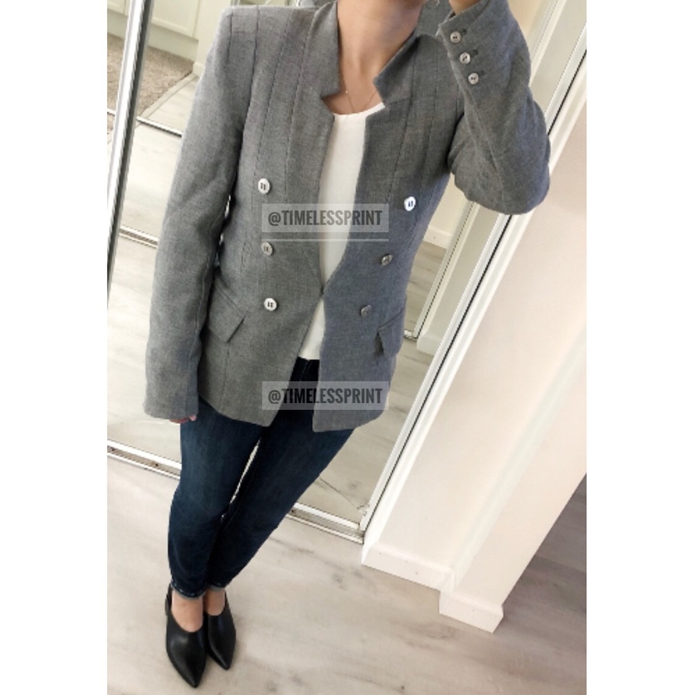 Seventy Two Changes Gray Blazer - image 4